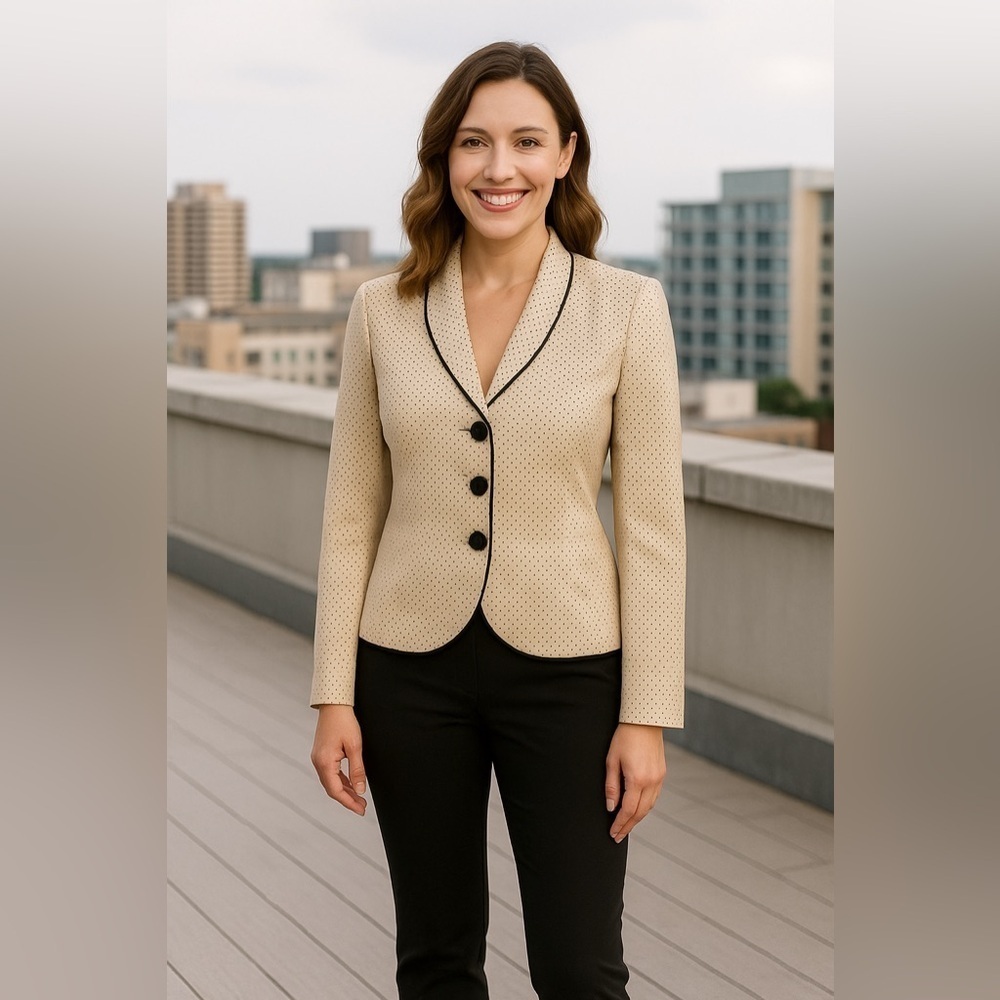 NWT Kate Hill “That’s the Spirit” Dotted Blazer Size 2P